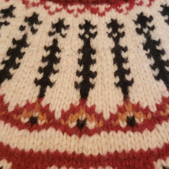 Brooks Brothers Sweater Womens sz Large Nordic Jumper Rust 100% Lambswool - Picture 5 of 7